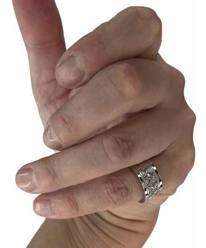 Imagen 4 de 7 de Anillo Acero Quirúrgico Circones Legítimos. Joyería Rometsch