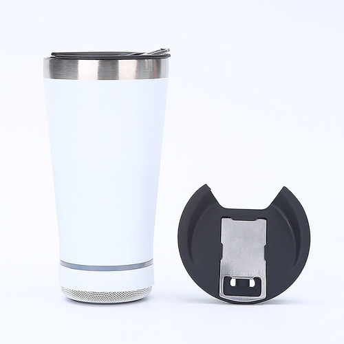 Copo Térmico Com Tampa De Café Com Alto-falante Bluetooth