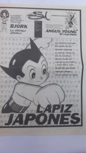 Revista * Si, Suplemento Joven Clarin * Astro Boy Japones