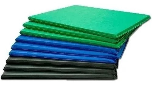 Kit 05 Capa Colchonete De Solteiro Sob Medida Impermeável Cor Azul