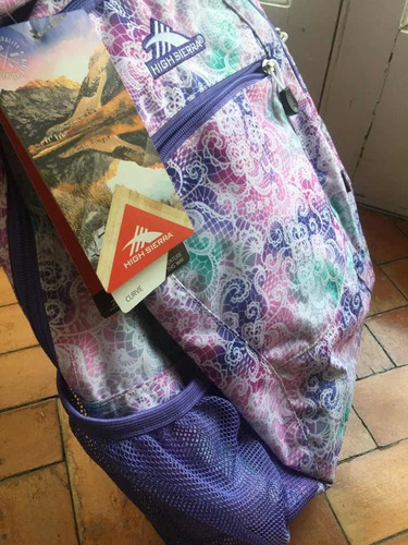 Mochila High Sierra Violeta Y Rosa