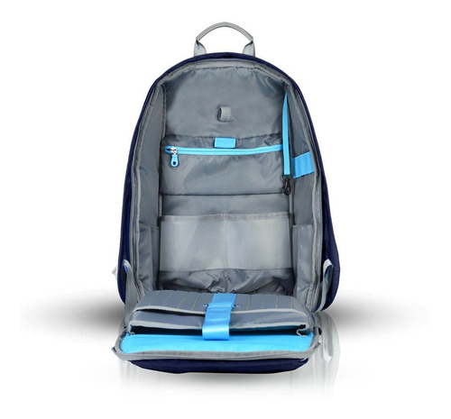 Mochila Antirrobo Portanot. 17 Bg Berlin Metrobag (azul Osc)