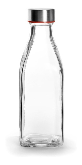 Botellas de cristal ámbar Aura color negro 500 ml, 4 unidades 
