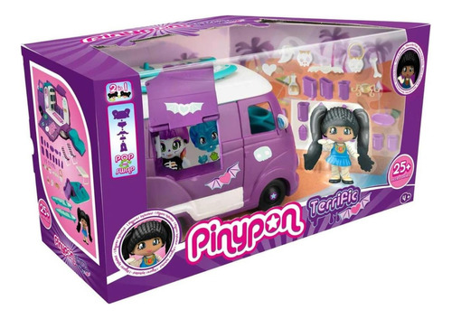 Pinypon Terrific Van Camioneta Con 1 Figura Pyp + Accesorios