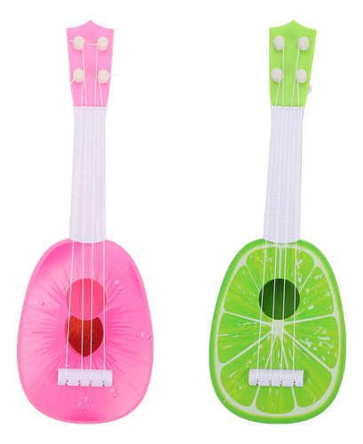 Mini Guitarra Y Ukelele Para Niños, 2 Unidades