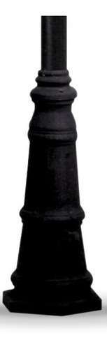 Imagen 4 de 5 de Farol 2 Luces City Fundicion Aluminio Negro P/ Columna Led