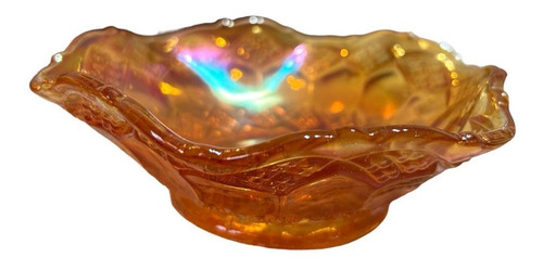 Bowl Cristal Vidrio Imperial Carnival Glass Caléndula X6