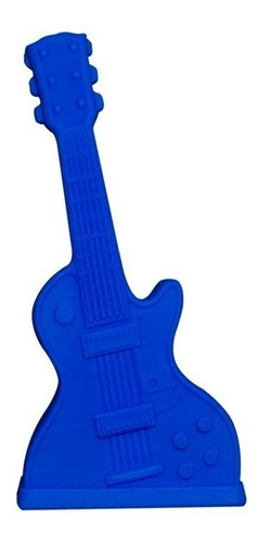 Luminária Guitarra Azul Rock Divertida De Mesa Bivolt Abajur