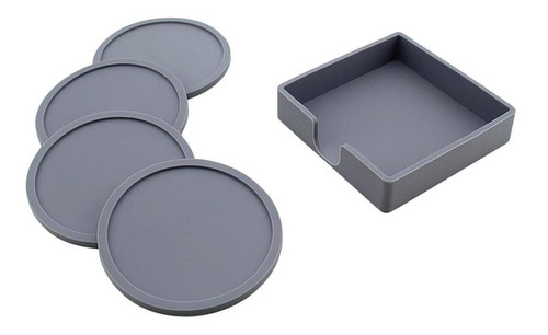 Posavasos De Silicona Sostenedor De Taza Barco Silicona Gris