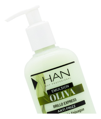 Han Oliva Emulsion Crema Para Peinar Brillo Antifrizz Pelo
