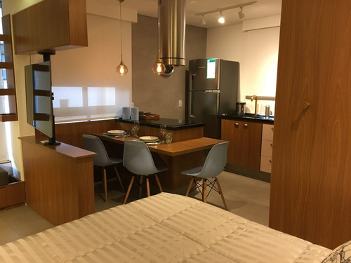 Apartamento Studio Mobiliado Com Depósito Com Piscina E Vaga Na Vila Olímpia