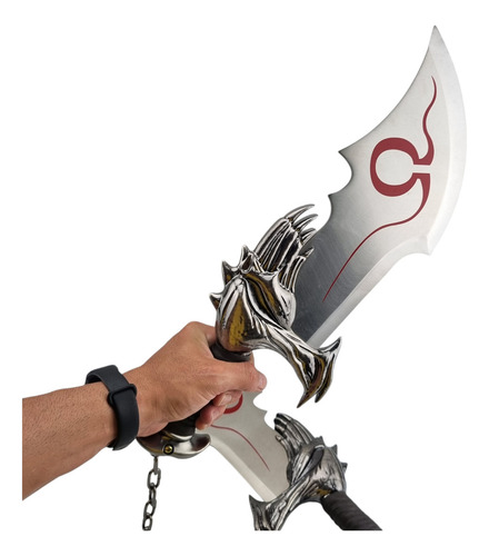 Par De Lâminas Do Caos Em Aço Kratos God Of War Com Corrente