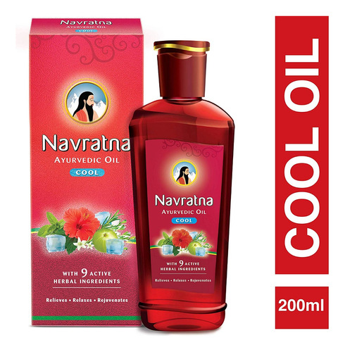 Aceite Navratna (9 Hierbas Naturales). Ayurveda