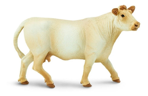 Figura Safari Vaca Charolais Coleccionable Animales Febo