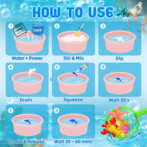 Kit De Juguetes Magic Water Elf Qaniy Aqua Fairy Con 20 Gele