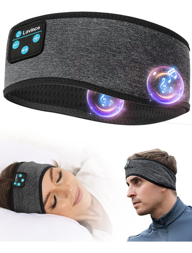 Lavince Diadema Con Auriculares Para Dormir, Diadema Bluetoo