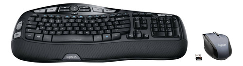 Teclado Y Mouse Láser Logitech Cordless Desktop Wave Pro