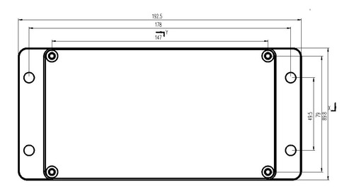 Caja Eléctrica Estanca De Plástico Con Prensas 192x90x45m