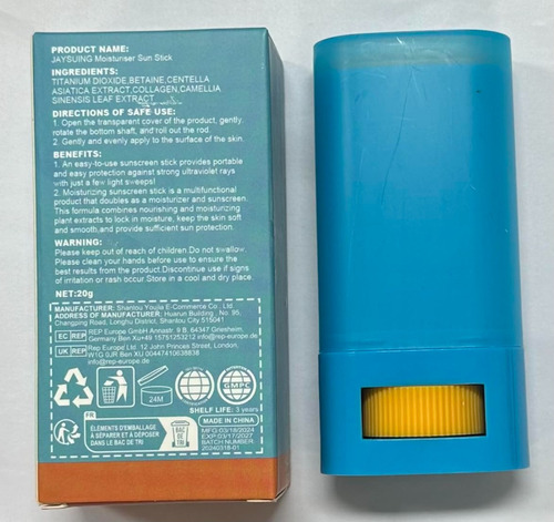 Sunscreen Stick Spf 50+, Protector Solar Facial Para Todo Ti
