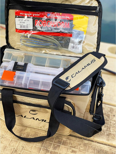 Bolso De Almacenamiento Calamus P/ Aparejos De Pesca, Caqui