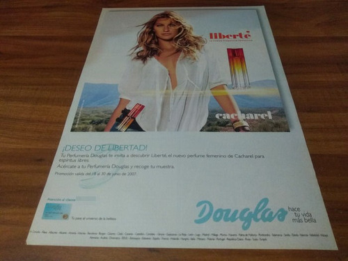 (pg328) Gisele Bundchen * Publicidad Cacharel (Usado)