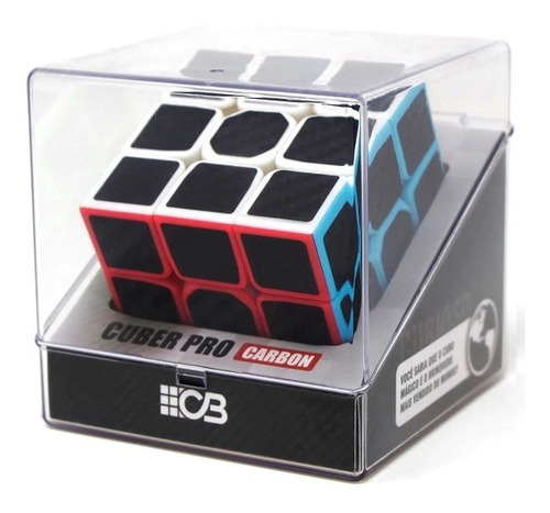 Cubo Magico Profissional Cuber Pro 3 Carbon Cuber Brasil