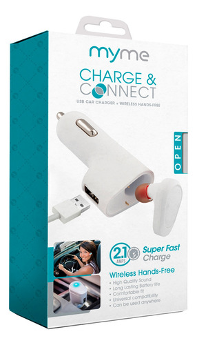 Cargador De Auto Fifo Usb Con Auricular Bluetooth