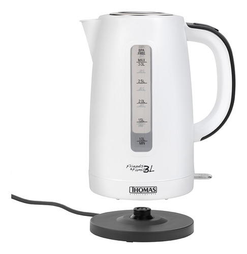 Hervidor 3 Litros Thomas Th-4351 2200w Color Blanco