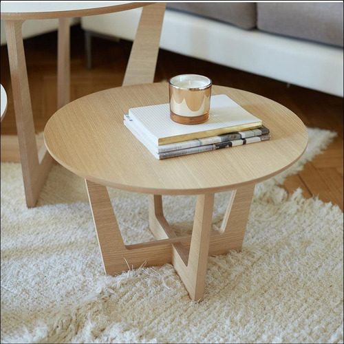 Imagen 4 de 10 de Mesa Redonda Ratona 60cm Pata Roble Cruz Nordico Escandinavo