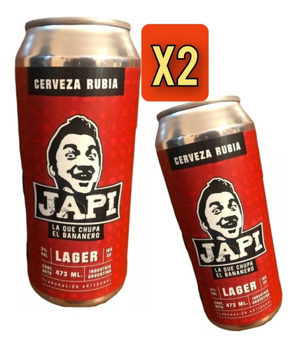 Cerveza Japi 473 Ml El Bananero Rubia Lager 