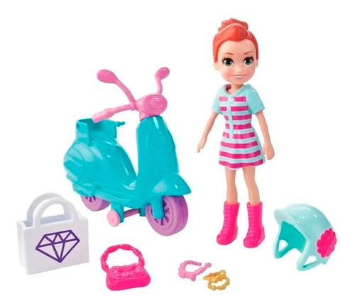 Polly Pocket Aventura Sobre Rodas Motocicleta Gfp95 - Mattel