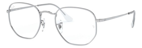 Ray-ban Rb6448 2501 Hexagonal Plateado Dorado