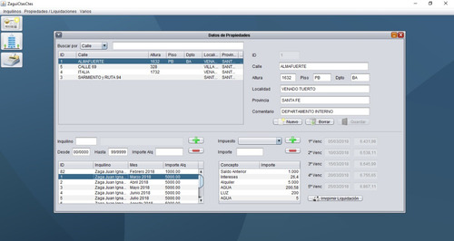 Software Alquiler Propiedades Inmobiliarias