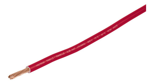 Imagen 3 de 5 de Cable Calibre 8 Thhw-ls Rojo Voltech 46058