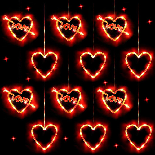 12 Luces De Decoración Para El Día De San Valentín, Luces De