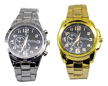 Kit 5 Piezas Reloj Lentes De Sol Pluma Llavero Gemelo Hombre