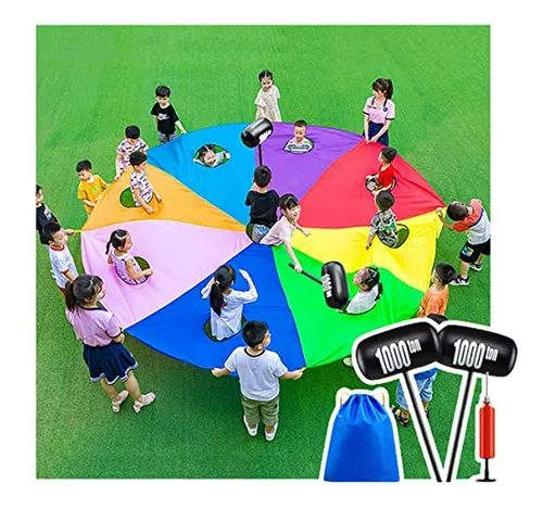 Juego De Paracaídas Para Playa Y Jardín - Divertido Para Adu