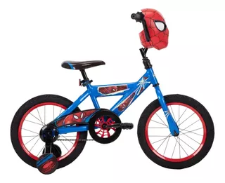 Bicicleta Spiderman Huffy R16 Marvel Para Niños Xchws C Color Azul