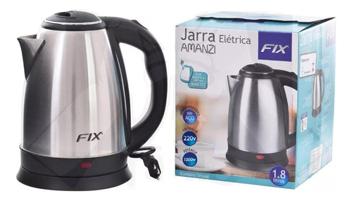 Chaleira Jarra Bule Elétrico Inoxidável 1,8 Litros 127v