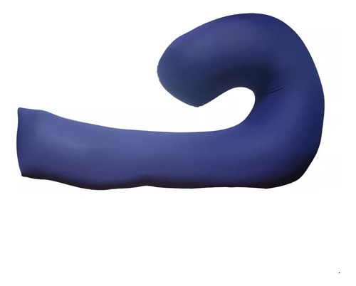 Almohada Bastón Grande Liberador De Presión De Microperlas Color Azul