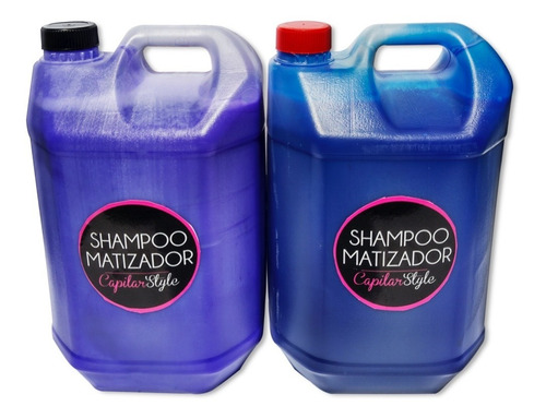 Shampoo Matizador X 5litros Azul O Violeta .. Envio Gratis