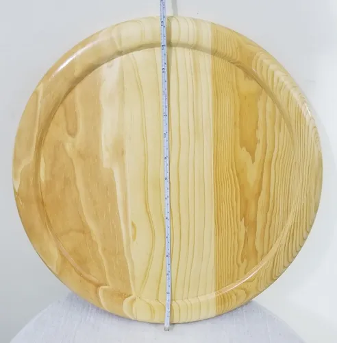 comprar 2 Platos Base Giratorio Servicio Mesa Madera 39cm Erilio