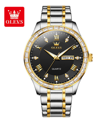 Relojes De Cuarzo Con Diamantes De Lujo Olevs Luminous