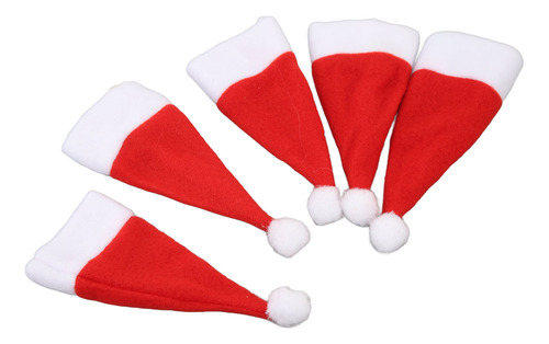 Minisombreros De Papá Noel, 30 Piezas, Adornos Navideños En