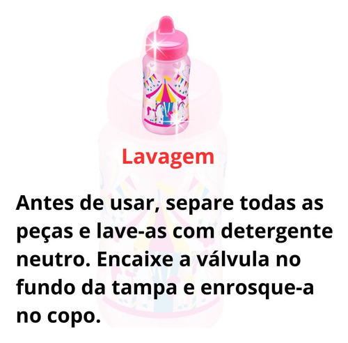 Copo Infantil Válvula Redutora Atóxico 270ml Petita - Rosa