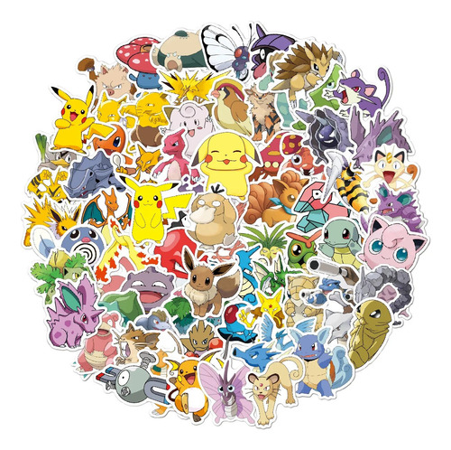 Sticker Pokemon - Set De 100 Unidades - Pegatinas