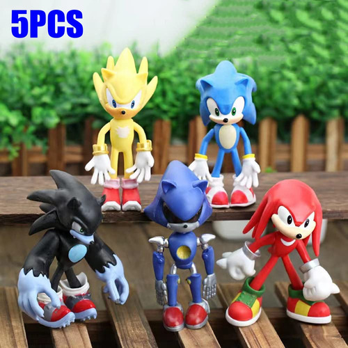 Juguetes De Figuras De Sonic The Hedgehog Móviles De 12 Cm D