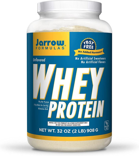  Jarrow | Whey Protein | 2lb | Sin Sabores Artificiales 