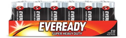 Pila Eveready Carbon Zinc C Charola Con 12 1.5v