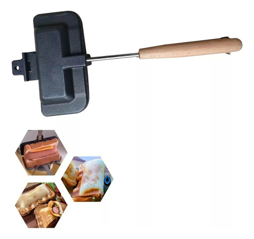 Molde For Sándwiches Plegable, Antiadherente Y De Doble Cara